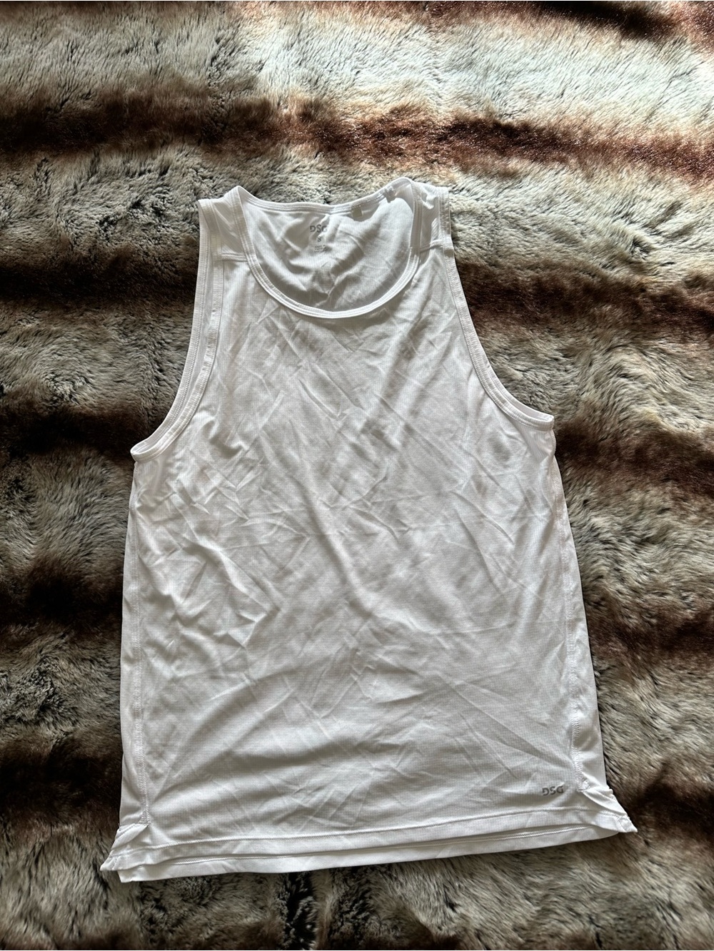 Men's White Tank Top - Classic gym tank